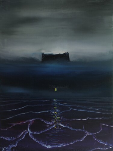 Картина под названием "In Memory of ZB" - Serguei Borodouline, Подлинное произведение искусства, Масло