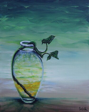Painting titled "Jar" by Serguei Borodouline, Original Artwork, Acrylic