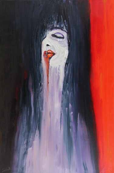 Painting titled "Prostration" by Serguei Borodouline, Original Artwork, Oil