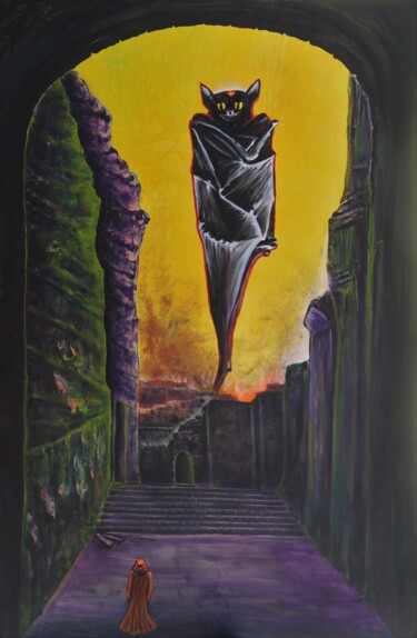 Painting titled "Witness" by Serguei Borodouline, Original Artwork, Acrylic