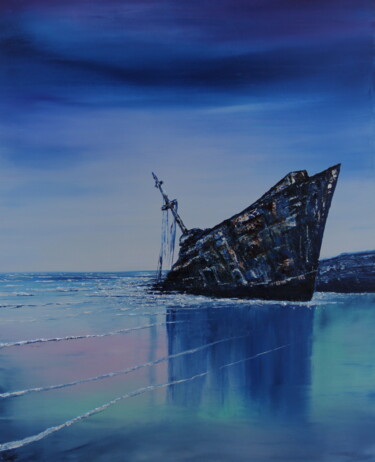 Malerei mit dem Titel "Waters of Forgetful…" von Serguei Borodouline, Original-Kunstwerk, Öl