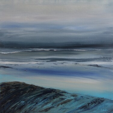 Картина под названием "By the Ocean" - Serguei Borodouline, Подлинное произведение искусства, Масло