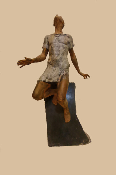 Скульптура под названием "Warrior" - Serhii Brylov, Подлинное произведение искусства, Бронза