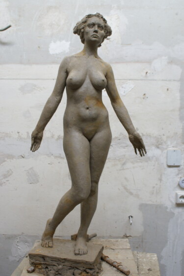 Sculpture titled "Nastya" by Serhii Brylov, Original Artwork, Clay