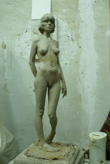 Sculpture titled "Irka" by Serhii Brylov, Original Artwork, Clay