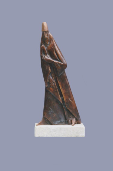 Escultura titulada "Pilgrim" por Serhii Brylov, Obra de arte original, Bronce
