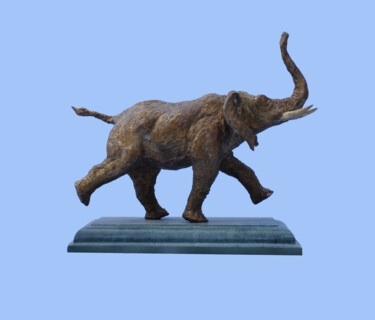 Sculpture titled "Еlephant" by Serhii Brylov, Original Artwork, Bronze