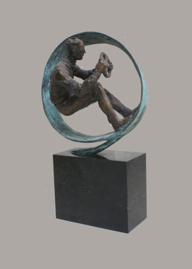 Skulptur mit dem Titel "Movement. Circle of…" von Serhii Brylov, Original-Kunstwerk, Bronze