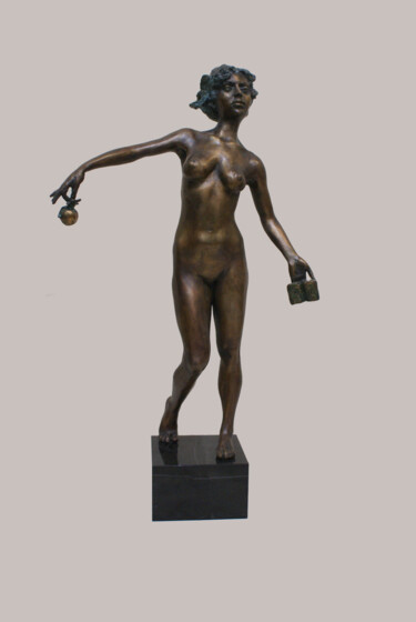 Skulptur mit dem Titel "Read and taste." von Serhii Brylov, Original-Kunstwerk, Bronze