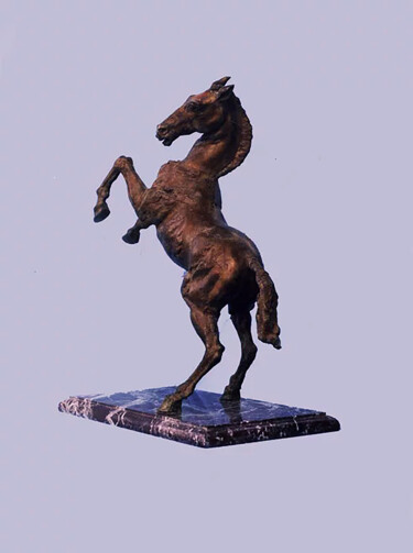 Skulptur mit dem Titel "Horse. Butsyfal." von Serhii Brylov, Original-Kunstwerk, Bronze