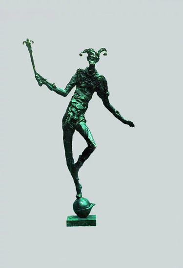 Scultura intitolato "Buffoon" da Serhii Brylov, Opera d'arte originale, Bronzo