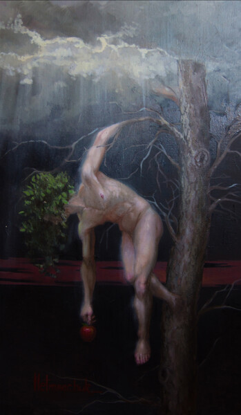 Картина под названием "Fruit" - Serhii Hetmanchuk, Подлинное произведение искусства, Масло Установлен на Деревянная рама для…