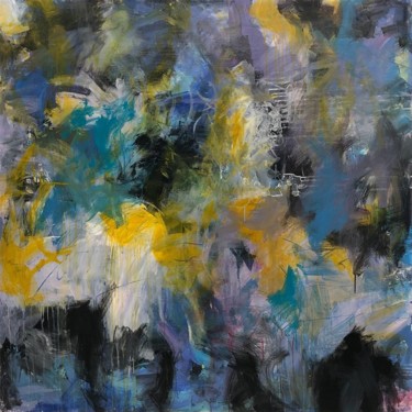Картина под названием "Colorful Modern Pai…" - Serhii Sakharov, Подлинное произведение искусства, Акрил Установлен на Деревя…