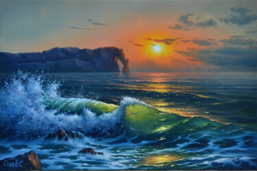 Peinture intitulée "Oil painting-''View…" par Serhii Stoev, Œuvre d'art originale, Huile
