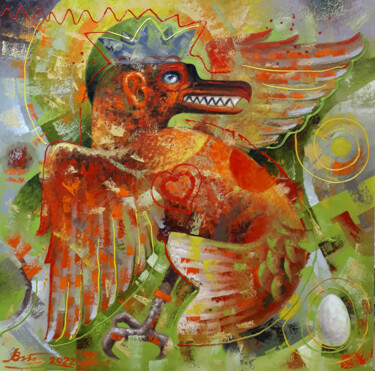 Schilderij getiteld "King Fish de Clair.…" door Serhii Voichenko, Origineel Kunstwerk, Olie