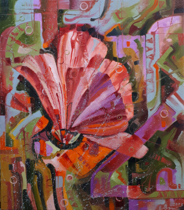 Malerei mit dem Titel "Color abstraction" von Serhii Voichenko, Original-Kunstwerk, Öl