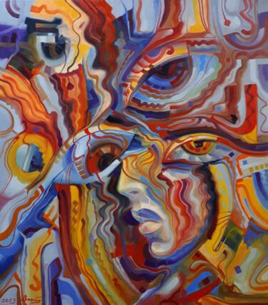 Schilderij getiteld "Psychedelic" door Serhii Voichenko, Origineel Kunstwerk, Olie
