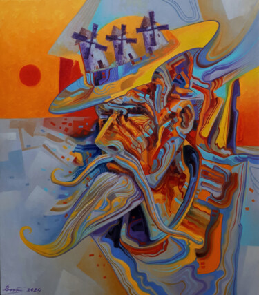 Картина под названием "Don Quixote" - Serhii Voichenko, Подлинное произведение искусства, Масло