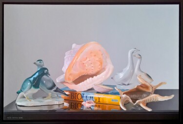 Pintura intitulada "Biology" por Serhii Zapasnyi, Obras de arte originais, Óleo Montado em Plexiglass