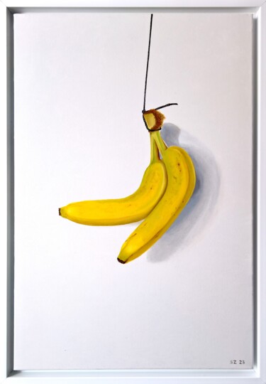 Peinture intitulée "Banana" par Serhii Zapasnyi, Œuvre d'art originale, Huile