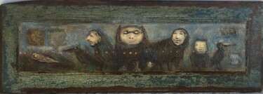 Seventh Birds Painting titled "Seventh Birds" by Sergii Shkoliar, Original Art, Cement
