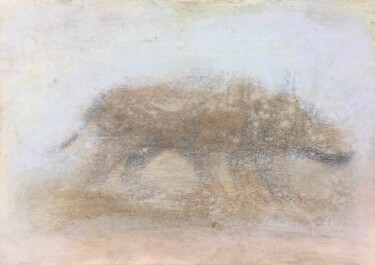 Peinture intitulée "Types of wolf (part…" par Sergii Shkoliar, Œuvre d'art originale, Acrylique Monté sur Carton