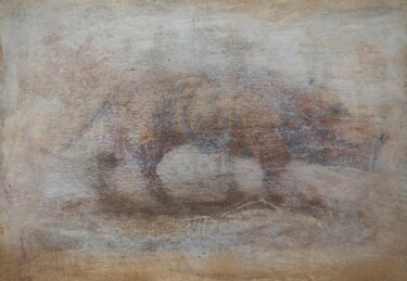 Schilderij getiteld "Types of wolf (part…" door Sergii Shkoliar, Origineel Kunstwerk, Acryl Gemonteerd op Karton