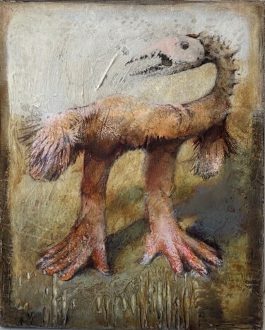 Peinture intitulée "Dront. anomaly" par Sergii Shkoliar, Œuvre d'art originale, Acrylique Monté sur Châssis en bois