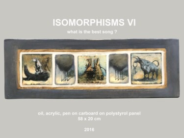 Painting titled "ISOMORPHISMS VI" by Sergii Shkoliar, Original Artwork, Acrylic Mounted on Other rigid panel