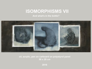 Painting titled "ISOMORPHISMS VII" by Sergii Shkoliar, Original Artwork, Acrylic Mounted on Other rigid panel