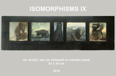 Peinture intitulée "ISOMORPHISMS IX" par Sergii Shkoliar, Œuvre d'art originale, Acrylique Monté sur Panneau de bois