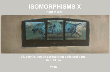 Painting titled "ISOMORPHISMS X" by Sergii Shkoliar, Original Artwork, Acrylic Mounted on Other rigid panel