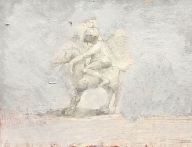 Painting titled "Horseman" by Sergii Shkoliar, Original Artwork, Acrylic