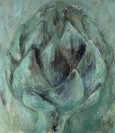 Ζωγραφική με τίτλο "Love for artichokes" από Marina Shavyrina-Shkoliar, Αυθεντικά έργα τέχνης, Ακρυλικό Τοποθετήθηκε στο Ξύλ…