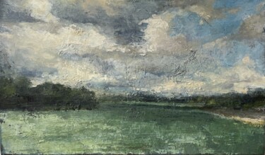 Pittura intitolato "" The Cloudy day"" da Marina Shavyrina-Shkoliar, Opera d'arte originale, Acrilico Montato su Telaio per…