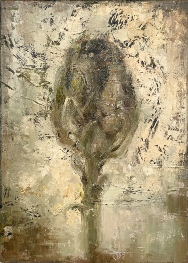 Peinture intitulée ""Artichoke Love"" par Marina Shavyrina-Shkoliar, Œuvre d'art originale, Huile Monté sur Châssis en bois