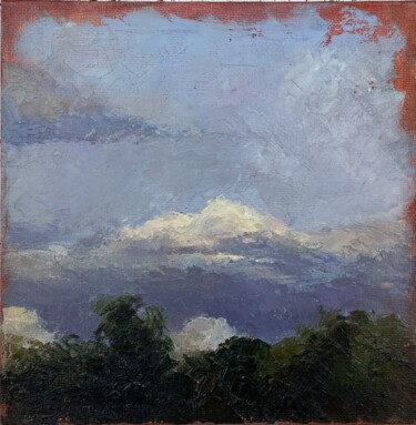 Pittura intitolato ""The Cloud "" da Marina Shavyrina-Shkoliar, Opera d'arte originale, Olio Montato su Cartone