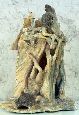 Sculpture titled "JOURNEY VESSEL III:…" by Serinity Knight, Original Artwork, Ceramics