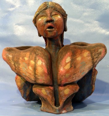 Sculpture titled "NAVAJO BUTTERFLY DA…" by Serinity Knight, Original Artwork, Ceramics