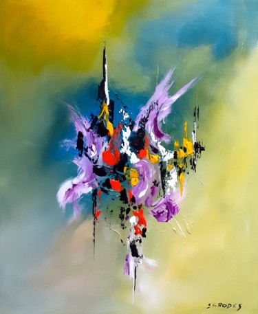 Painting titled "Esprit libre" by Jean Louis Serodes, Original Artwork, Acrylic Mounted on Wood Stretcher frame