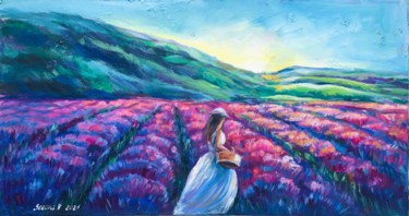 Картина под названием "Tuscany oil paintin…" - Valerie Serova, Подлинное произведение искусства, Масло