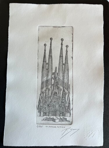 Отпечатки и Гравюры под названием "LA SAGRADA FAMÍLIA…" - Ramón Serra, Подлинное произведение искусства, Травление