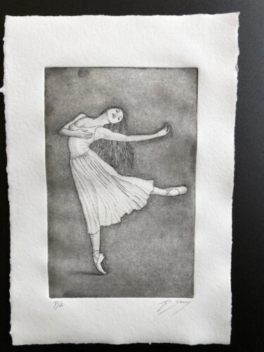 Printmaking titled "BAILARINA" by Ramón Serra, Original Artwork, Etching