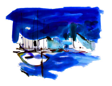 Malerei mit dem Titel "blaus" von Serrat Jurado, Original-Kunstwerk, Andere