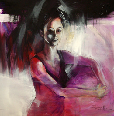 Peinture intitulée "gestuelle 1" par Isabelle Seruch Capouillez, Œuvre d'art originale, Acrylique