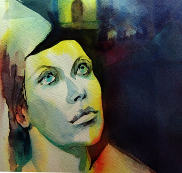 Peinture intitulée "N°4" par Isabelle Seruch Capouillez, Œuvre d'art originale, Aquarelle
