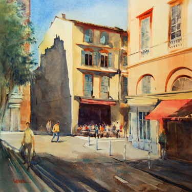 Peinture intitulée "Aquarelle Toulouse…" par Isabelle Seruch Capouillez, Œuvre d'art originale, Aquarelle