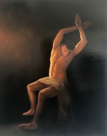 Painting titled "Sacrifice" by Serge Serednitski, Original Artwork, Oil