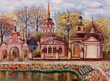 Malerei mit dem Titel "Усадьба Алтуфьево" von Servak, Original-Kunstwerk, Öl