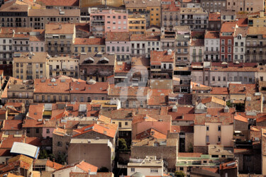 Photographie intitulée "Les toits de Sète" par Servanep, Œuvre d'art originale